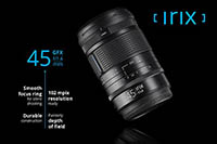 Irix 45 мм F1.4 Dragonfly для Fujifilm GFX