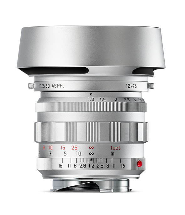 Noctilux-M f/1.2 50mm asph silver hood