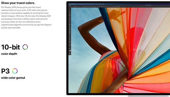 apple pro display xdr colors