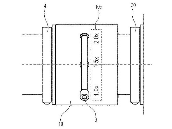 canon variable teleconverter patent