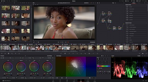 davinci resolve 17 workspace