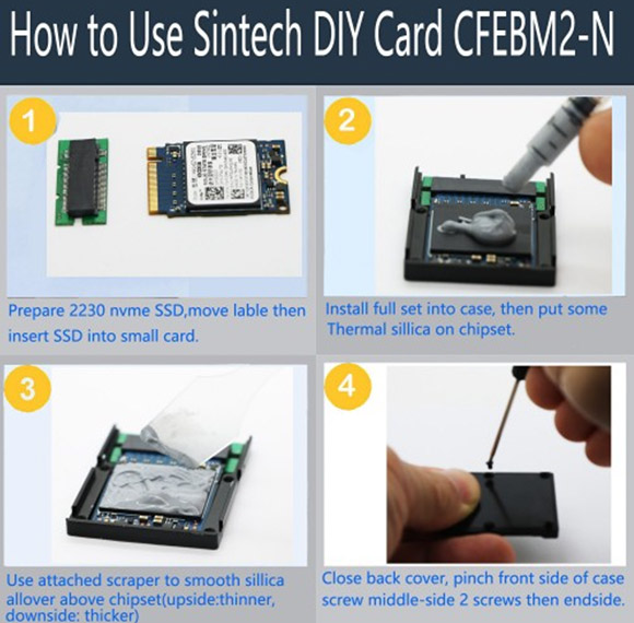 sintech ssd to cfx type b instructions