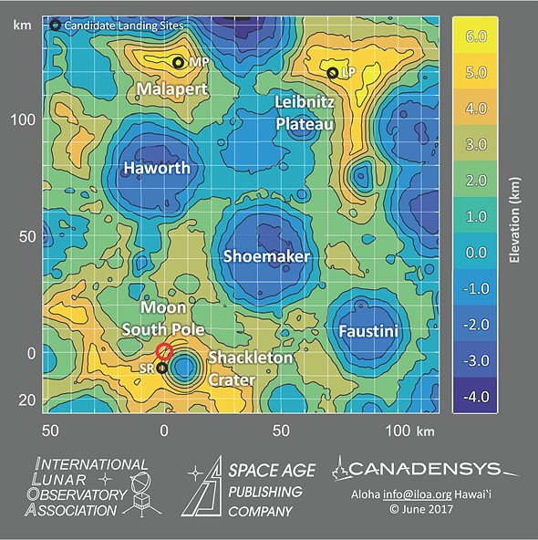 ILOA Lunar South Pole Map scaled
