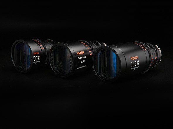 vazen 50mm 85mm 135mm anamorphic full frame lenses