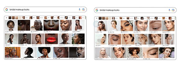 google skin tone research bridal looks filtered