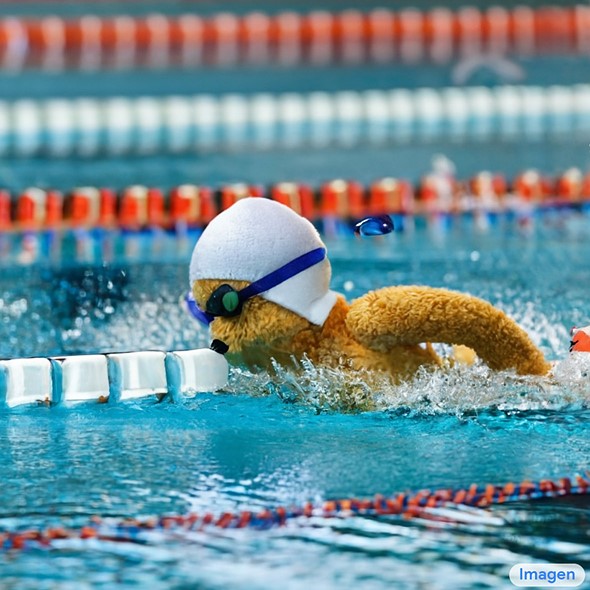 google imagen teddy bears swimming 400mm olympics