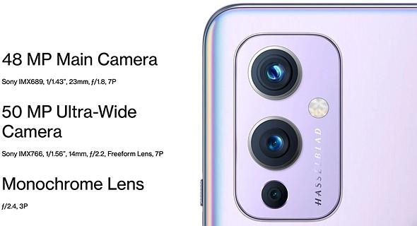 oneplus 9 camera specs