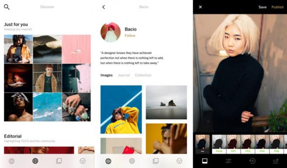 vsco screen shots