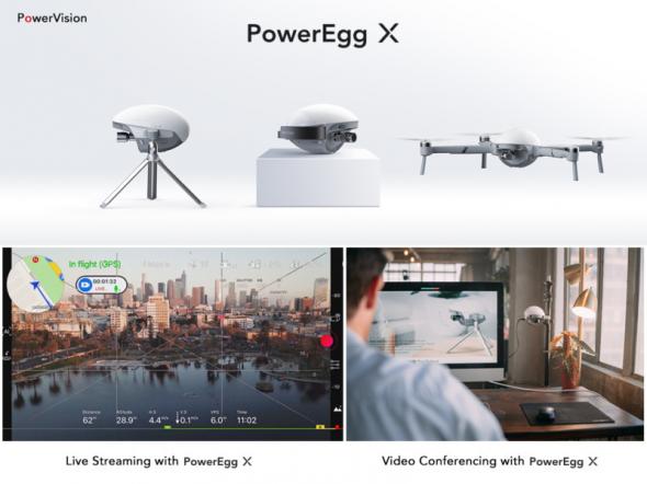 poweregg x aerial drone update live streaming