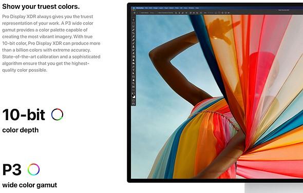 apple pro display show truest colors