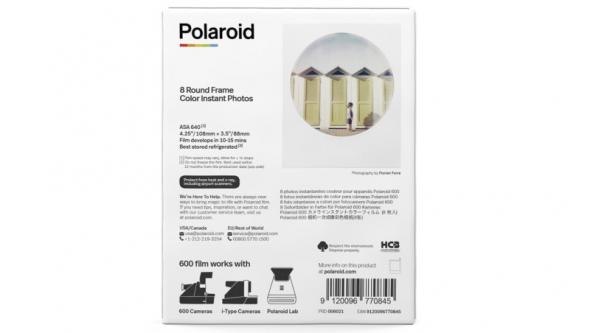 Polaroid 600 Color Round Frame BACK