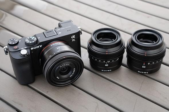Sony FE24mm F2p8 G 40mm 50mm a7C