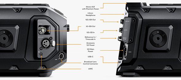 blackmagic ursa mini pro 12k inputs