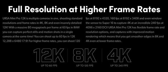 blackmagic ursa mini pro 12k resolution